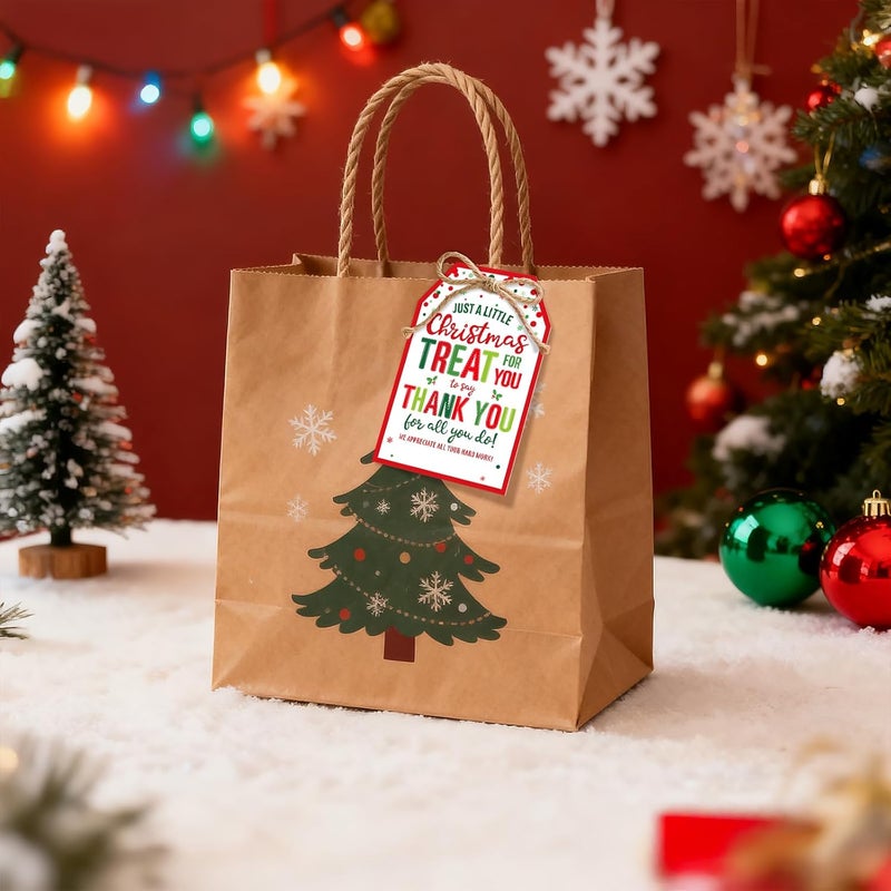 Alynta Christmas Gift Tags - 50Pcs Holiday Gift Tags with String Christmas Thank You Tag Xmas Tag for Christmas Presents Gift Wrapping Xmas Decorations - Image 5